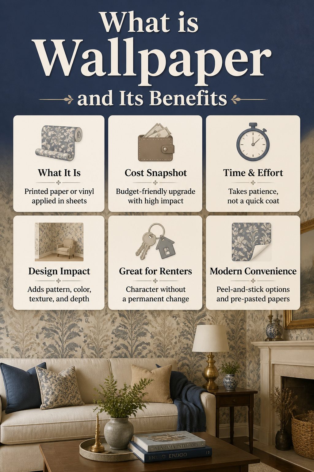 Information image titled 'What is Wallpaper and Its Benefits'.
