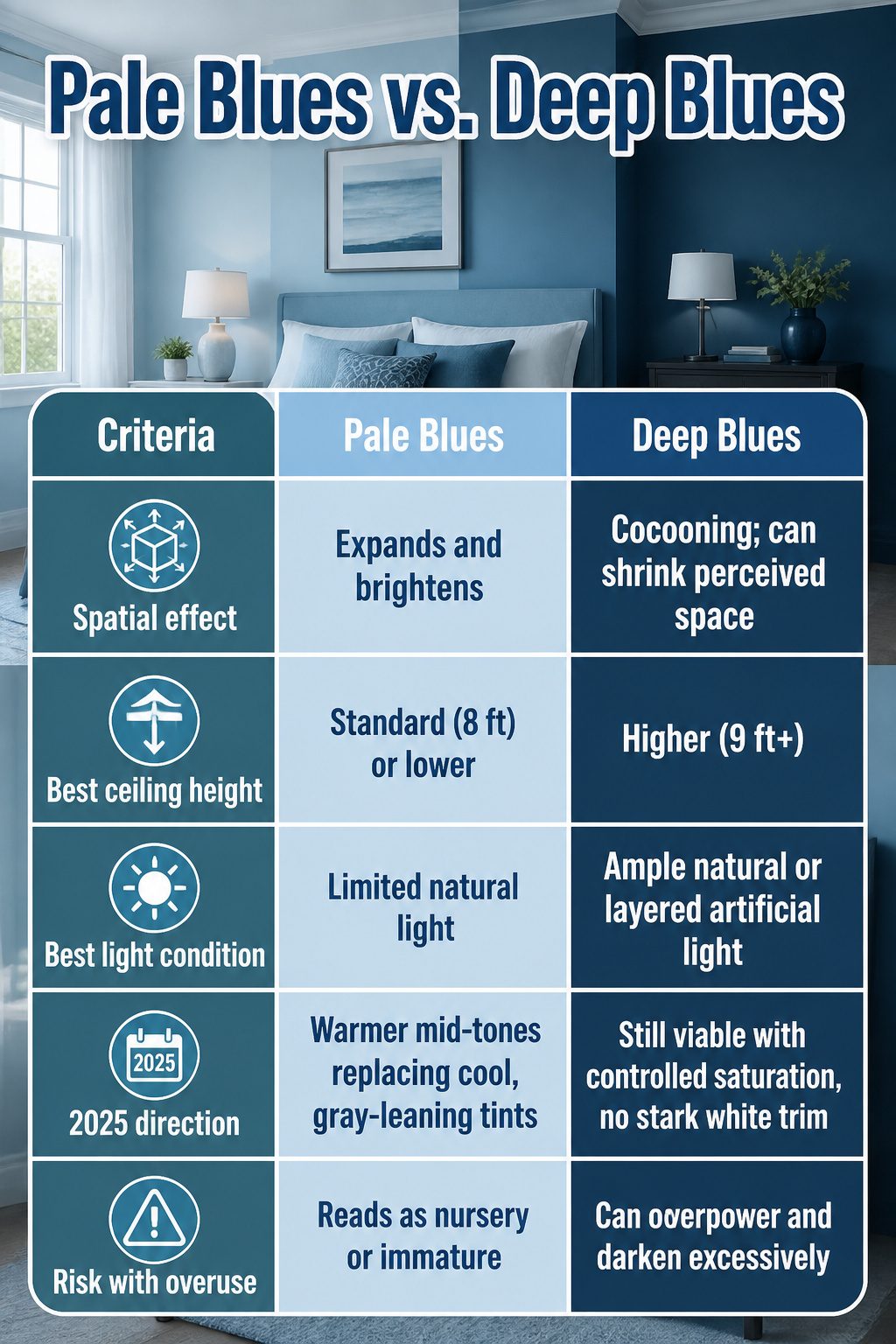 An information image comparing pale and deep blue tones.
