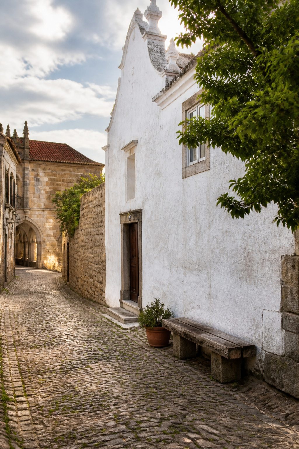 A white facade showcasing historical architectural features.